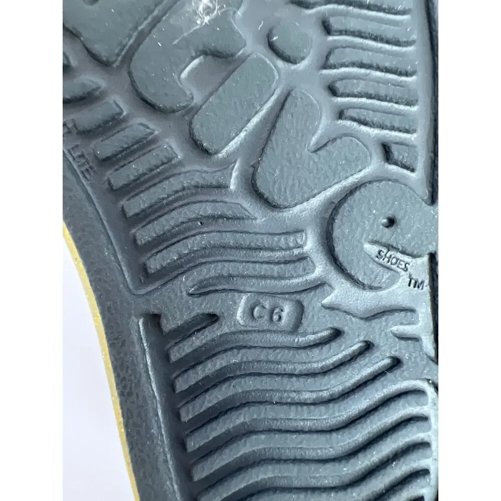 Native Kids Jefferson Bling Slip On Black Water Shoes Gold Glitter Toe C6